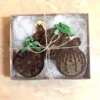 wine red christmas ornaments