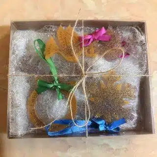 gold and glitter christmas ornaments