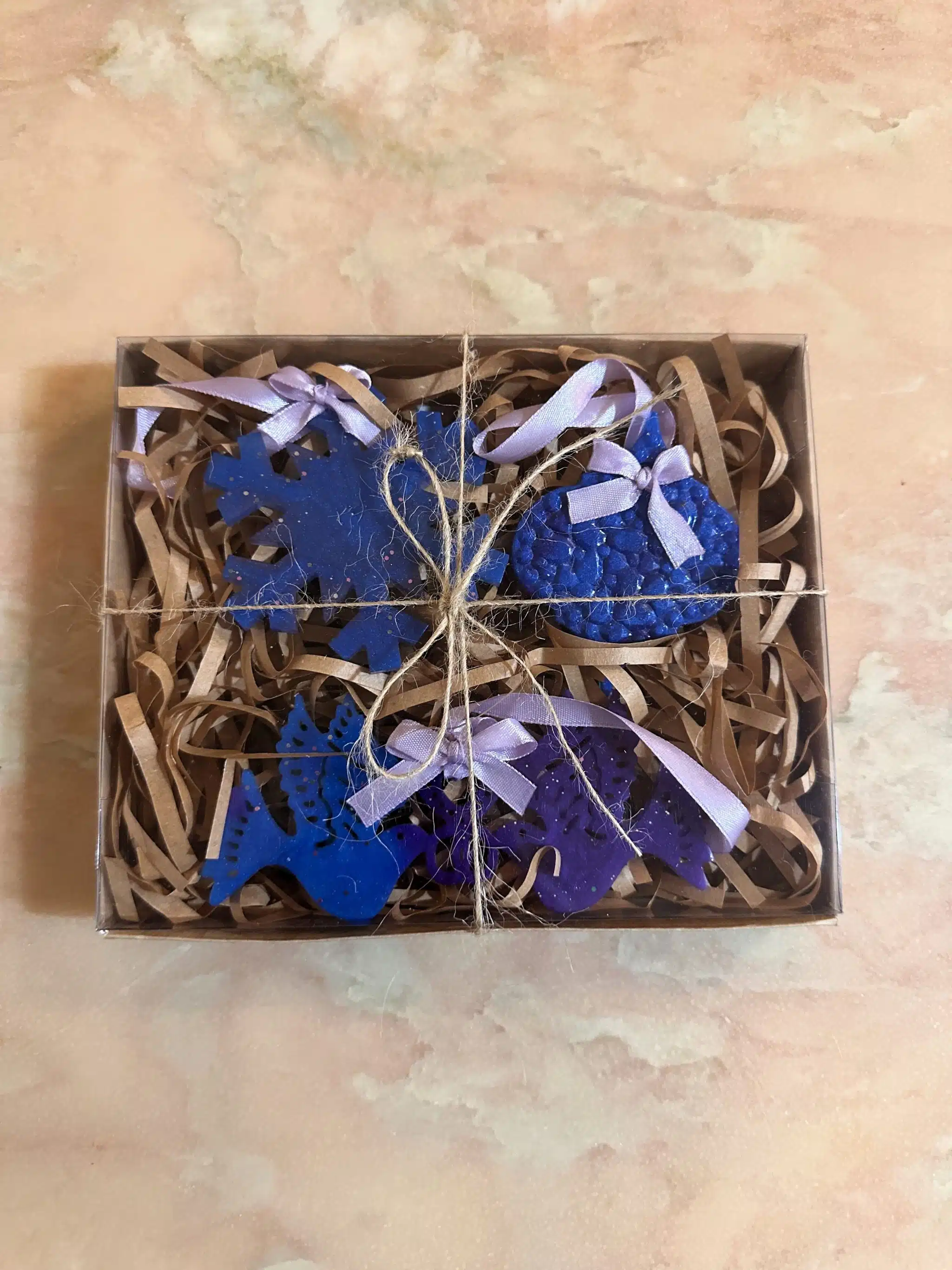 Blue Christmas Ornaments' Set 1 Blue christmas ornaments