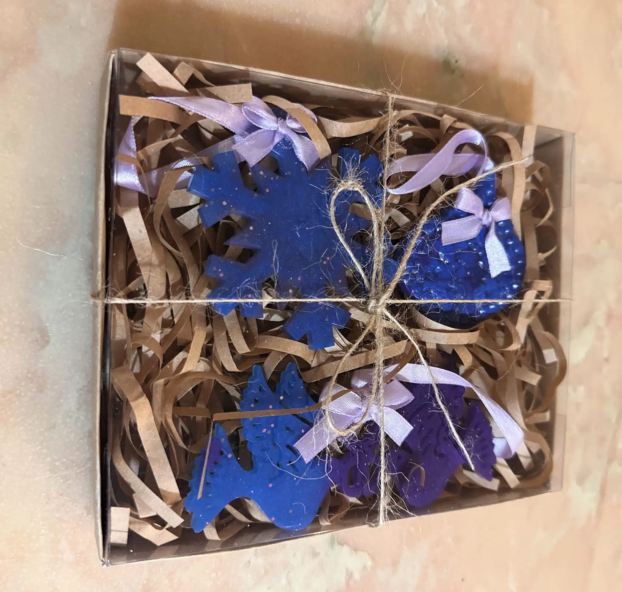 Blue Christmas Ornaments' Set 3 Blue christmas ornaments