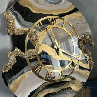 Black Horizon wall clock