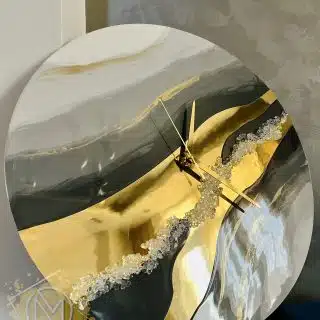 Shades of grey wall clock