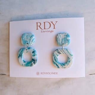 Light mix - square earrings