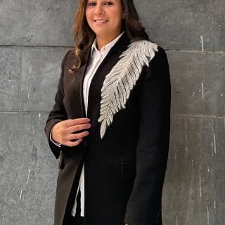 Black jacket X Silver