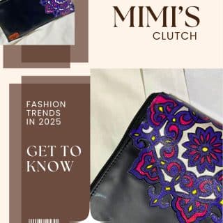 Black rectangular clutch