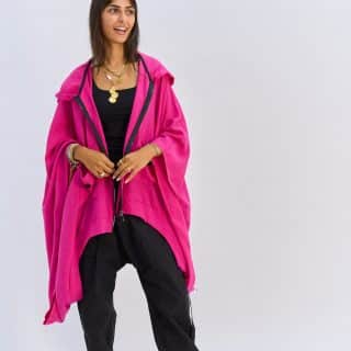 Zipper over sized top