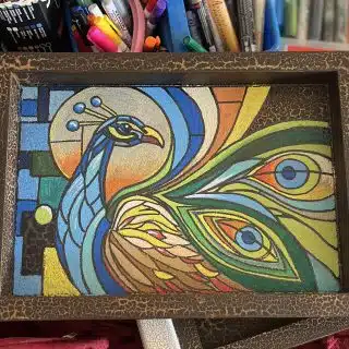Peacock tray