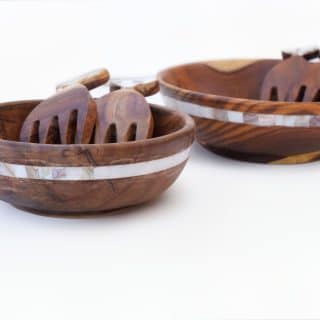 mother of pearl salad bowel