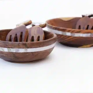 mother of pearl salad bowel