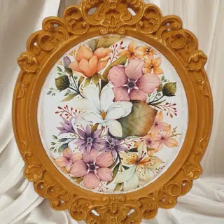 Flowery Wall Frame Decoration
