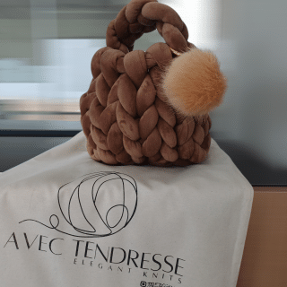 Mini Velvet bucket bag