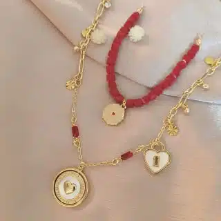 2-layered love necklace