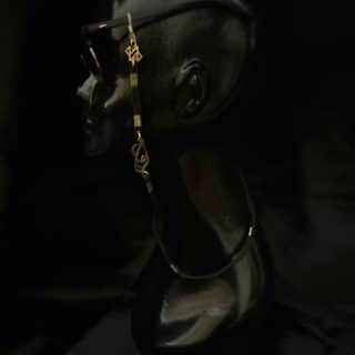 Random Letters Design Glasses Chain