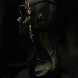 Random Letters Design Glasses Chain