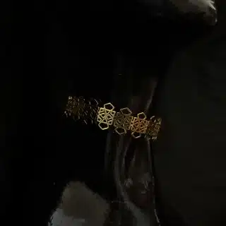 Patterned Design Choker (Silver Plated)