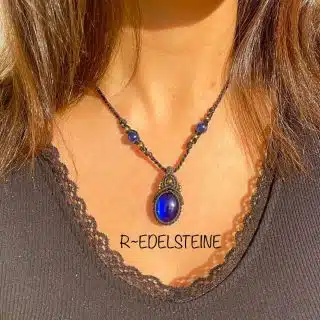 azurite pendant