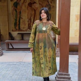 فستان قطيفة