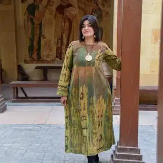 فستان قطيفة