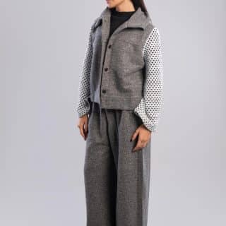 Grey jacket with net