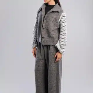 Grey jacket with net