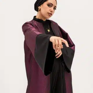 Purple Satin kaftan