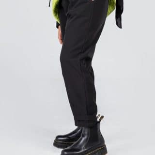 Heavy black trousers