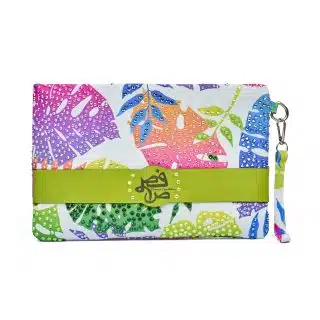 Tropical Leaves Rhinestones Clutch - Large (Copy)
