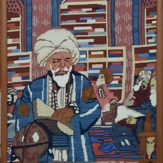 Scholar’s Study Handwoven Tapestry