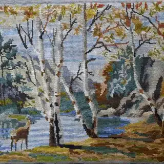 Deer by the River Needlepoint Canvas