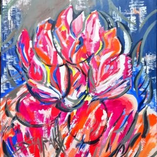 GLOWING ROSE Oil PAINTING