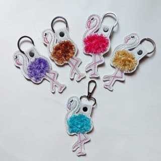 Flamingo keychain