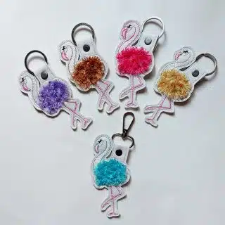 Flamingo keychain