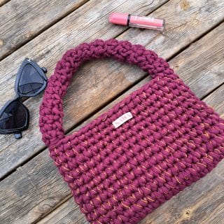 Burgundy bag