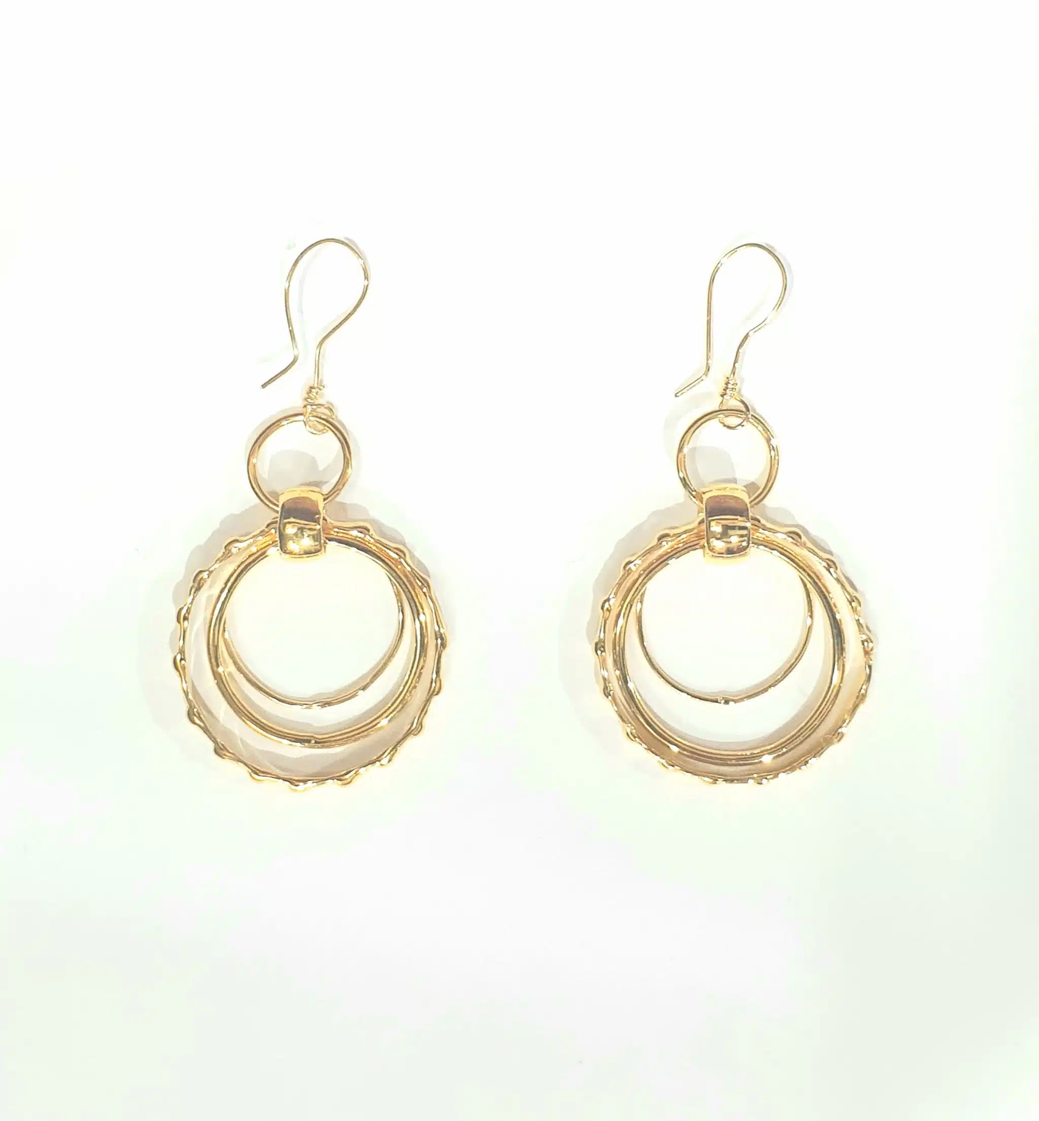 Three inside circles earring 1 Three inside circles earring