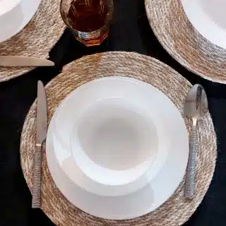 Jute and cotton placement 32cm