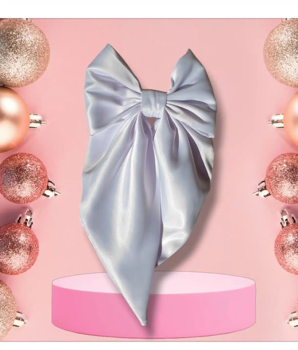 White hair bows 1 White hair bows