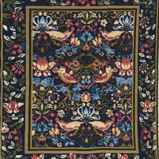 Floral and Avian Symphony Tapestry