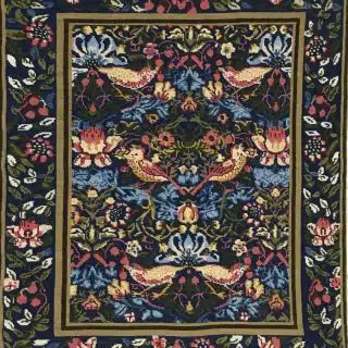 Floral and Avian Symphony Tapestry