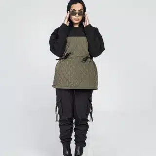 Olive Puffer sweatshirt