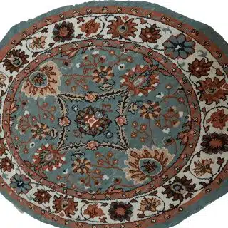 Floral Medallion" Oval Tapestry