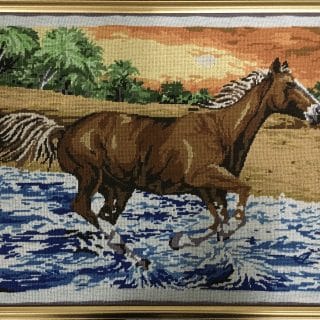 Galloping Horse at Sunset