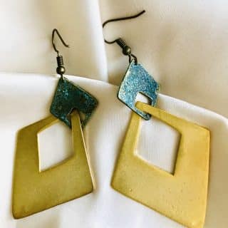 Goldplated Asymmetrical earrings