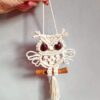 Macrame owl wall hanging