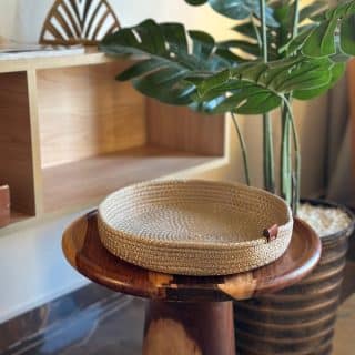 Cotton cord rope tray decorative plate