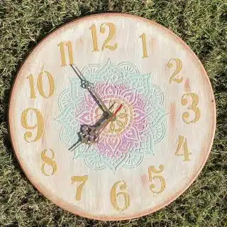 Colorful Mandala Wall Clock