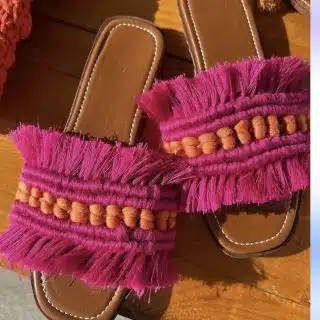 Macrame slippers