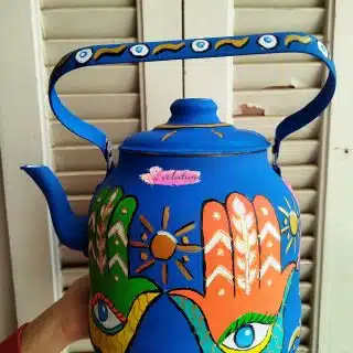 The Hamsa | Big blue teapot