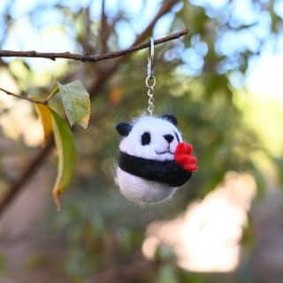 Cute Panda Keychain