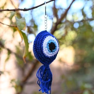 Evil eye keychain