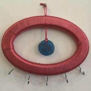 Pink keychain hanger